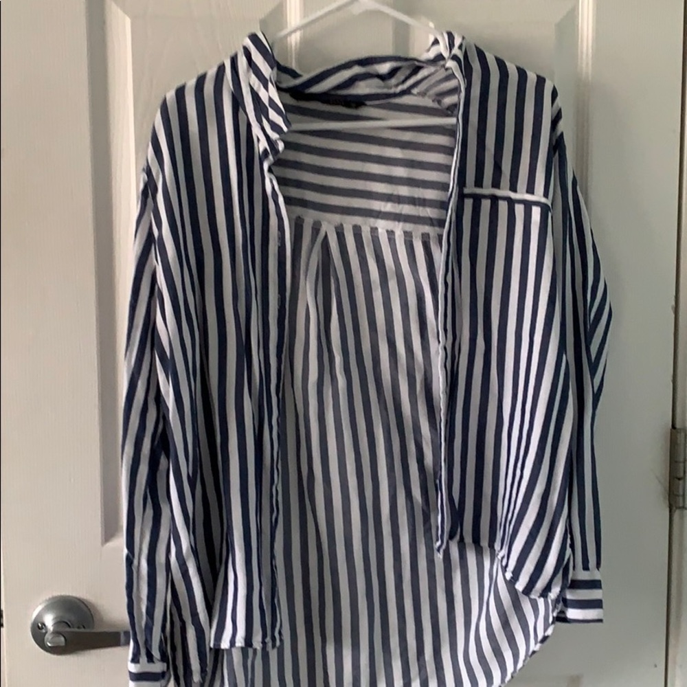 Button up striped shirt